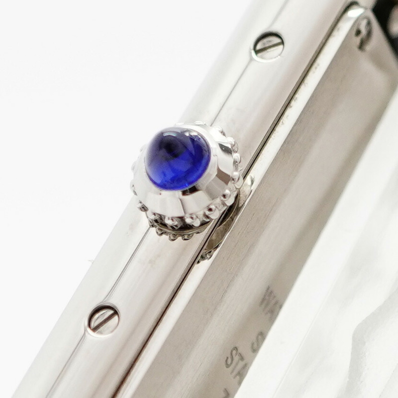 卡地亞 Tank Must SM 鑲鑽錶圈 W4TA0031 銀色錶盤女錶-10