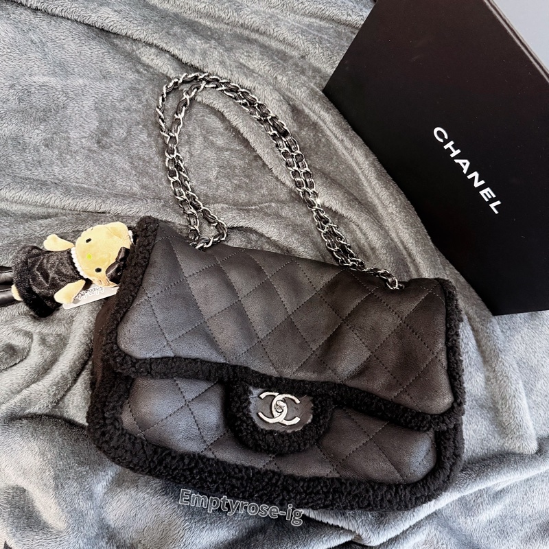 CHANEL 羔羊毛毛泰迪熊🧸毛毛Black CF soooo cute!!☝️-2
