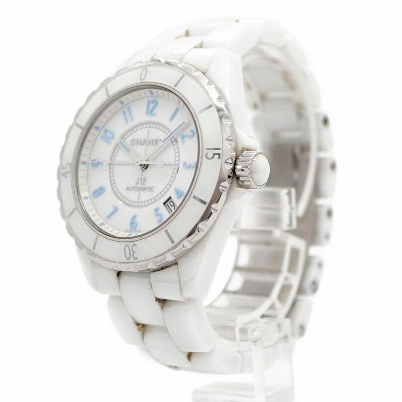 香奈兒 J12 藍光 H3827 白色錶盤男士腕錶-2