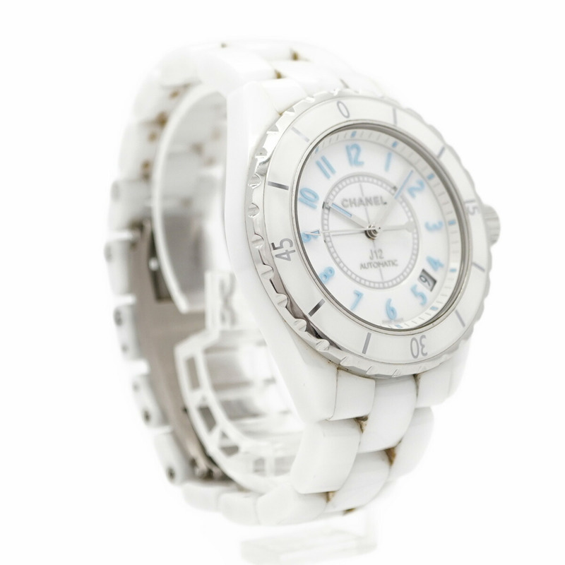 香奈兒 J12 藍光 H3827 白色錶盤男士腕錶-3
