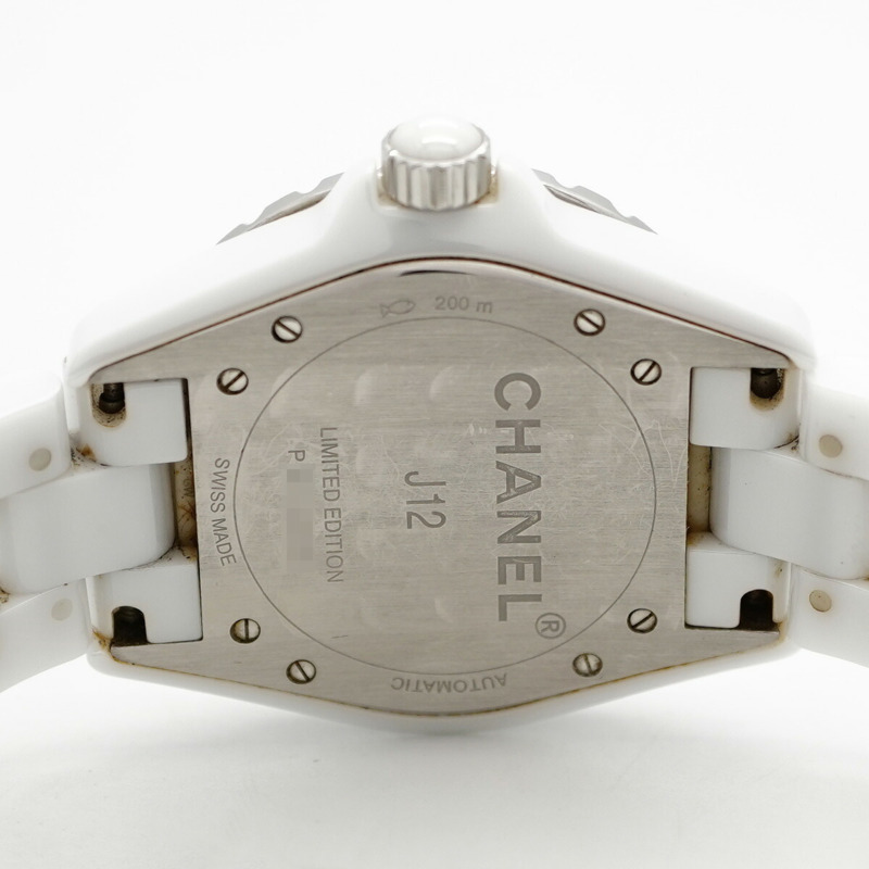 香奈兒 J12 藍光 H3827 白色錶盤男士腕錶-5