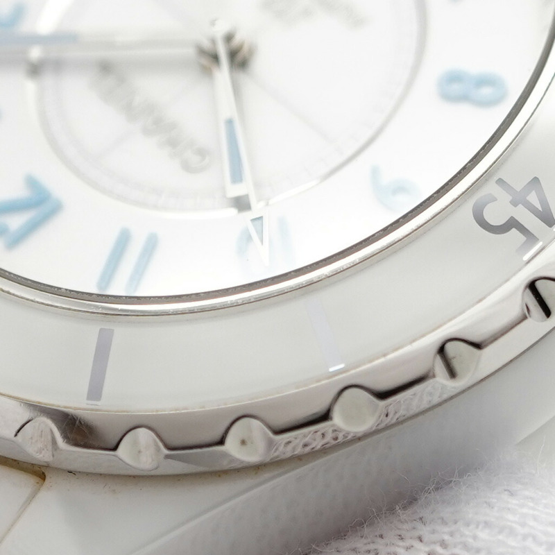 香奈兒 J12 藍光 H3827 白色錶盤男士腕錶-7