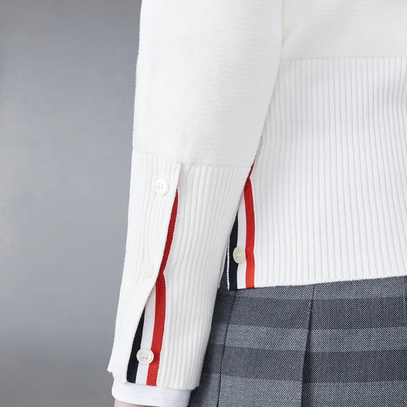 Thom Browne 女士 四條紋針織圓領套頭衫IT-36 IT-38 IT-40 IT-42碼-3