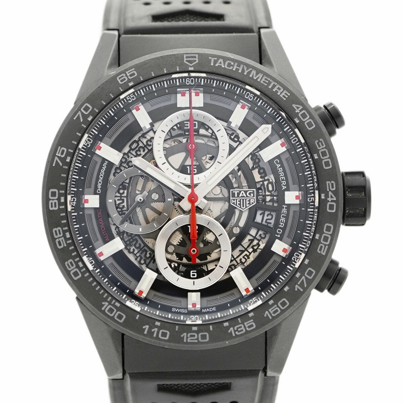 TAG Heuer 豪雅卡萊拉 CAR2090 鏤空錶盤男士腕錶-0