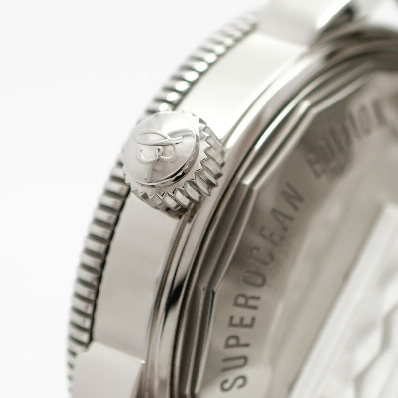 百年靈超級海洋文化系列AB2010藍色錶盤男士腕錶-11