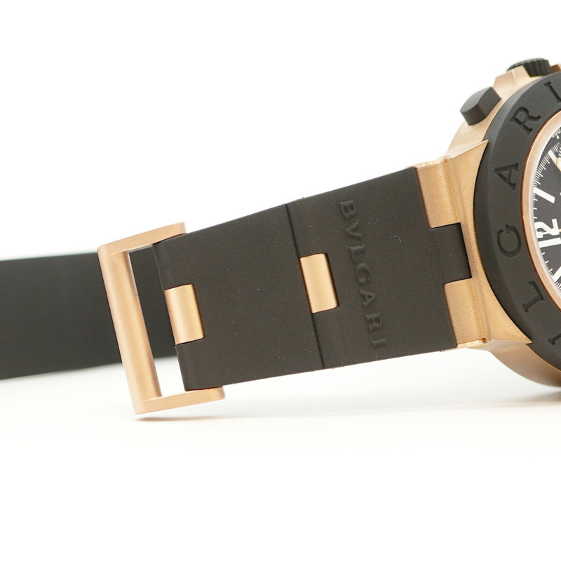 寶格麗鋁金屬青銅腕錶 104242 黑色錶盤 男士腕錶-4