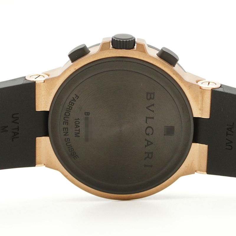 寶格麗鋁金屬青銅腕錶 104242 黑色錶盤 男士腕錶-5