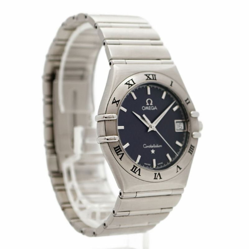 歐米茄星座系列 1512.40 灰色錶盤男士腕錶-3