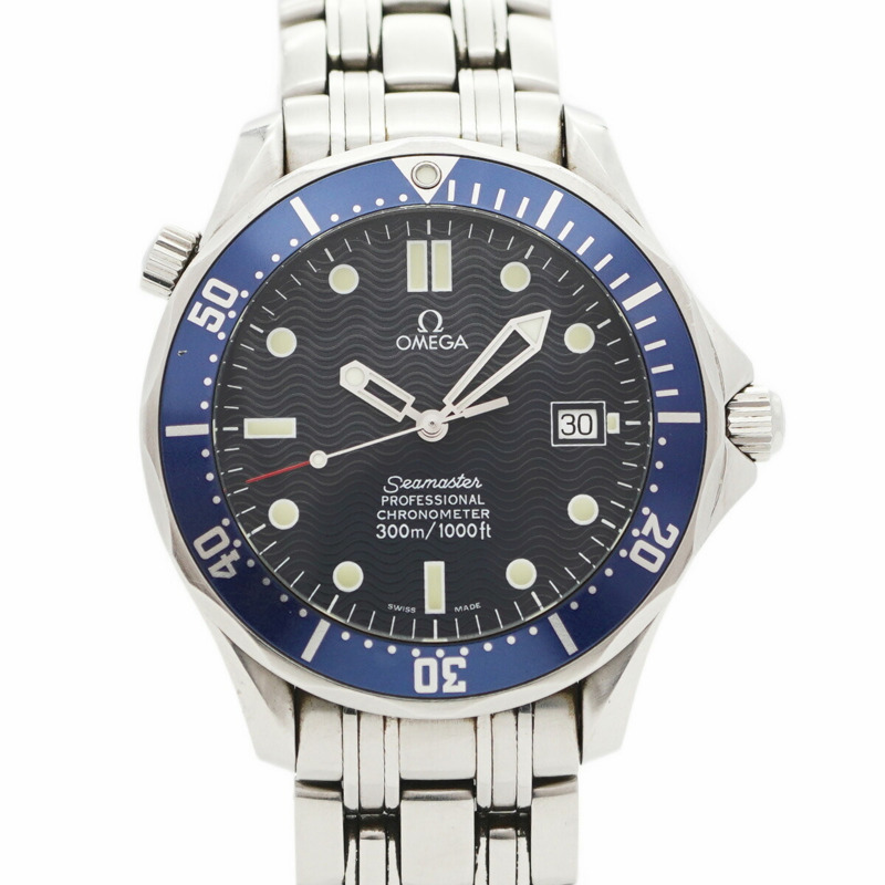 歐米茄海馬系列 2531.80 海軍藍錶盤男士腕錶-0