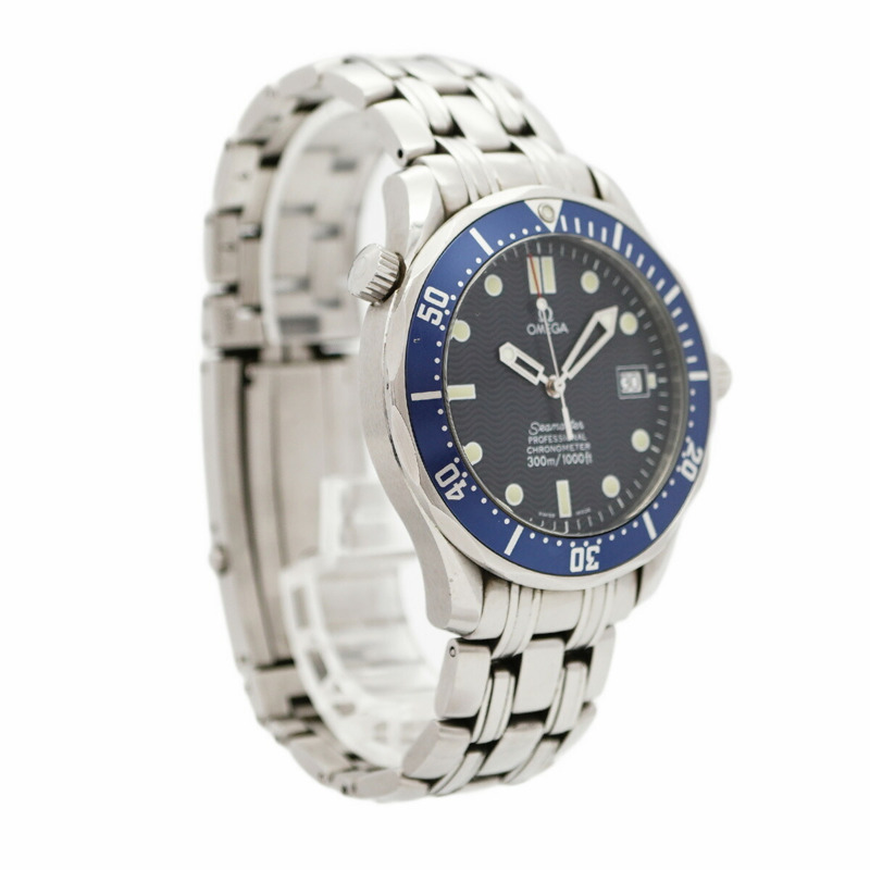 歐米茄海馬系列 2531.80 海軍藍錶盤男士腕錶-3