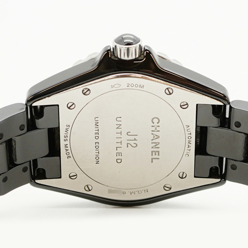 香奈兒 J12 Untitled H5581 黑色錶盤男士腕錶-5