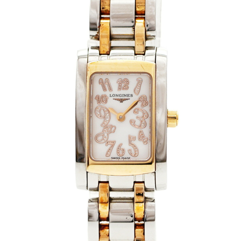 浪琴 DolceVita L5.158.5 白色錶盤女士腕錶-0