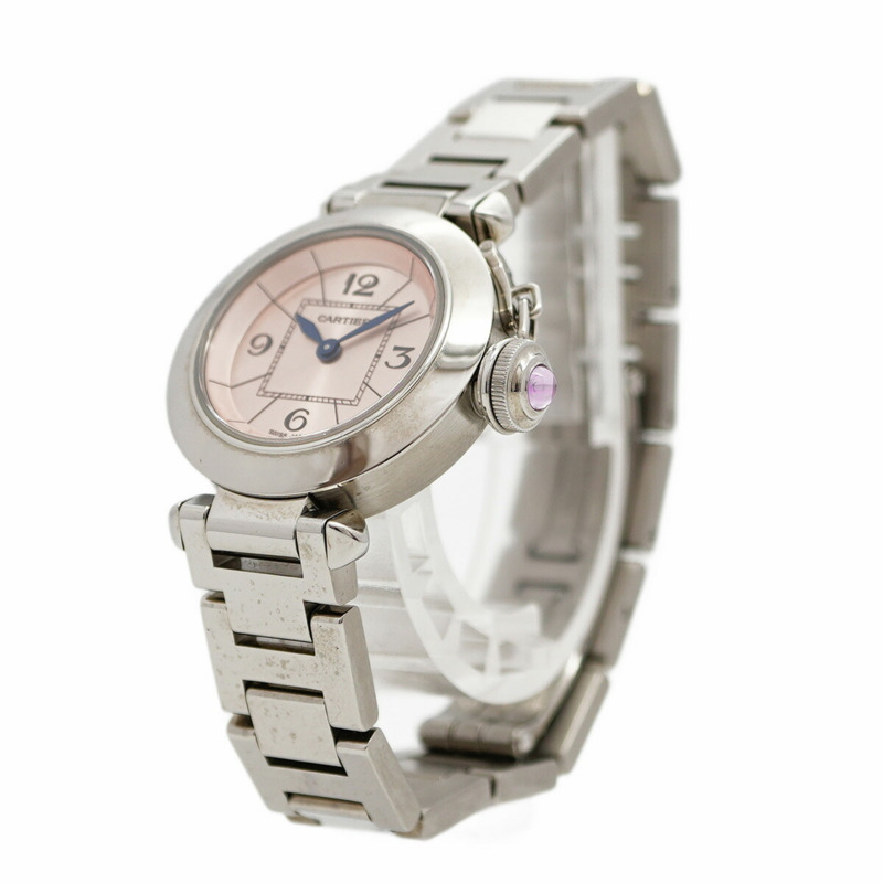 卡地亞 Miss Pasha W3140008 粉紅錶盤小姐腕錶-2