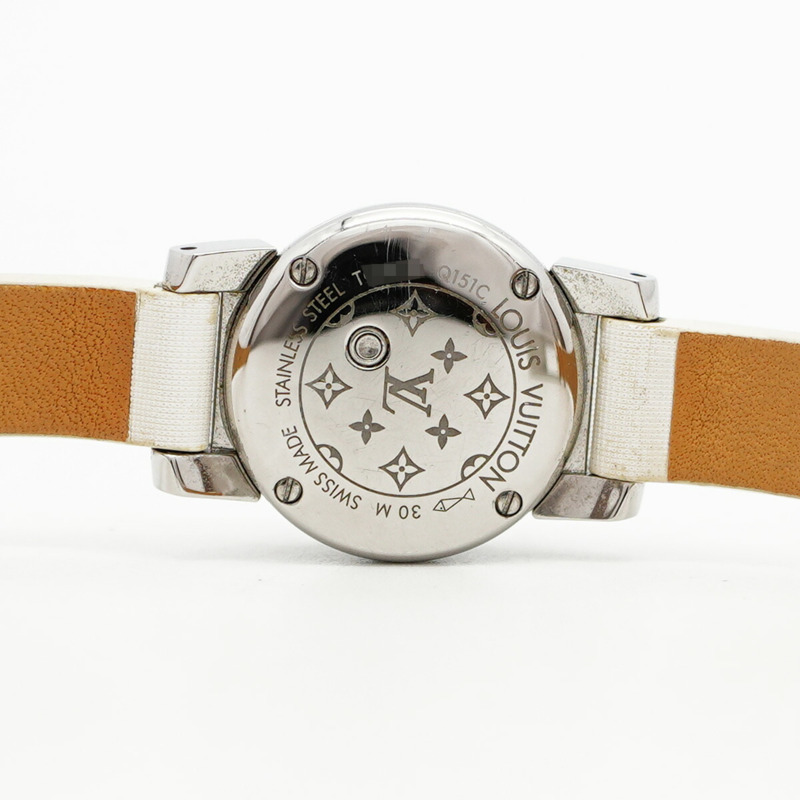 路易威登 Tambour Q151C 白色錶盤女士腕錶-5