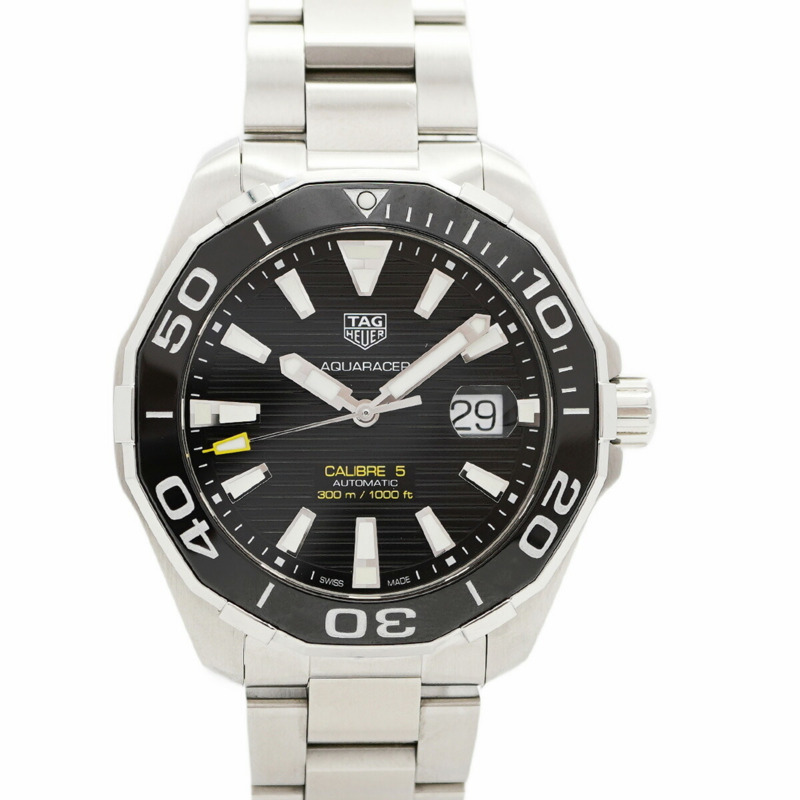 TAG Heuer Aquaracer WAY201A 黑色錶盤男士手錶-0