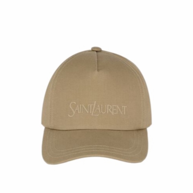 Saint Laurent 男士 華達呢棒球帽57 59 YSL 57 / FR M YSL 59 / FR XL 均碼 M XL碼-0