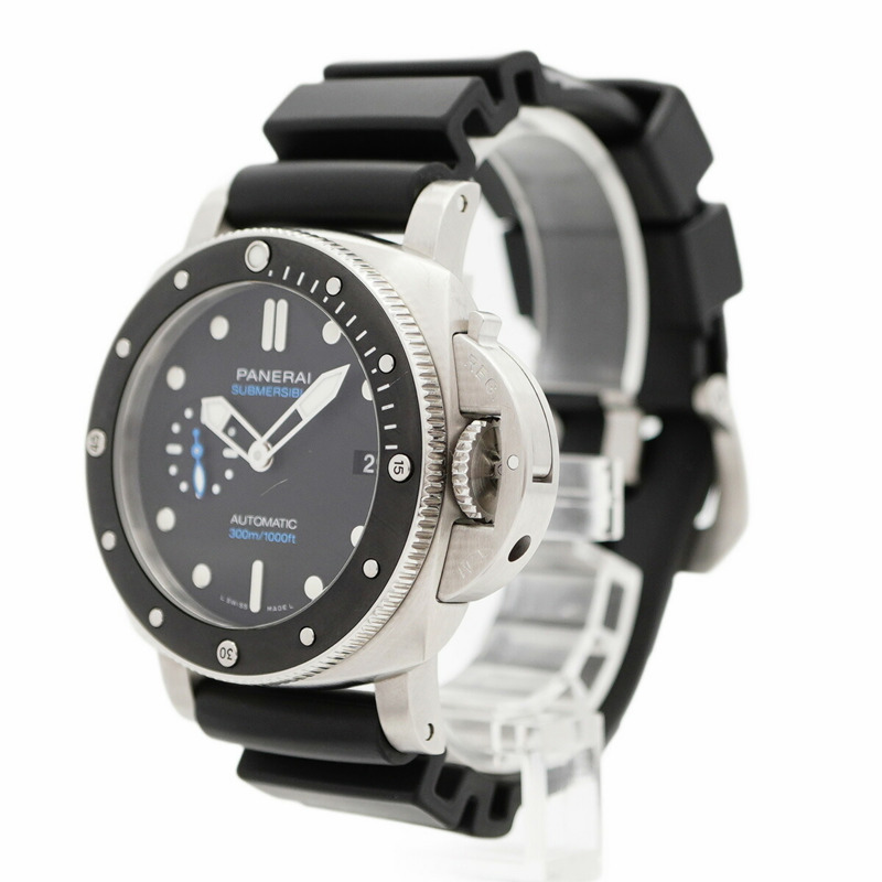沛納海 Luminor Submersible PAM00683 黑色錶盤男士腕錶-2