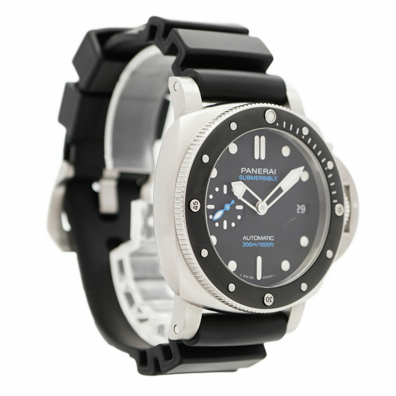 沛納海 Luminor Submersible PAM00683 黑色錶盤男士腕錶-3