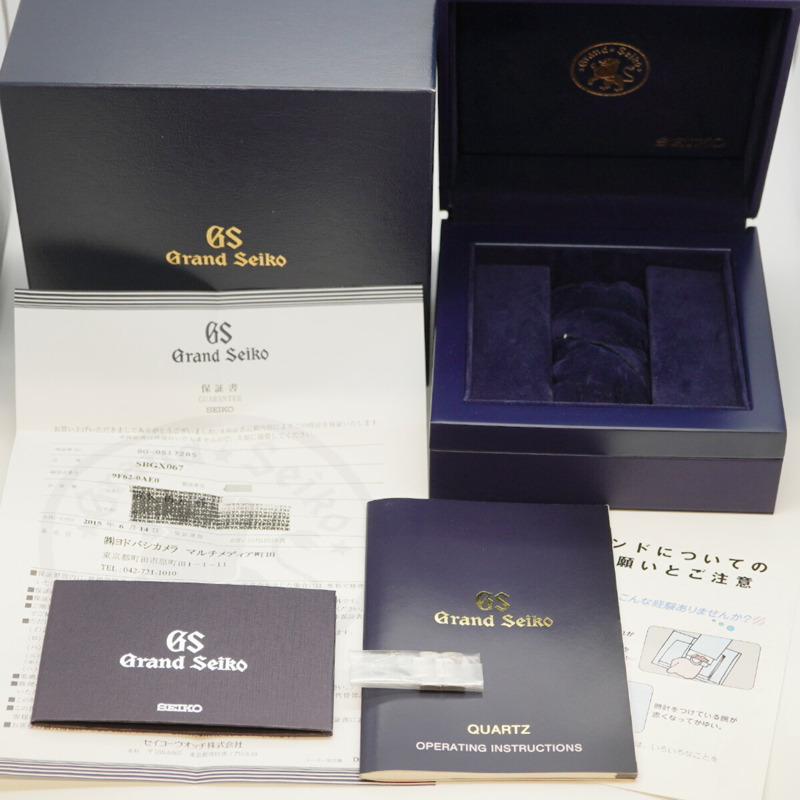精工 Grand SBGX067 9F62-0AE0 銀色錶盤男士腕錶-1