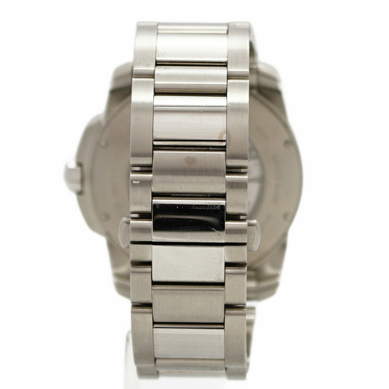 卡地亞 Calibre LM W7100015 銀色錶盤男士腕錶-7