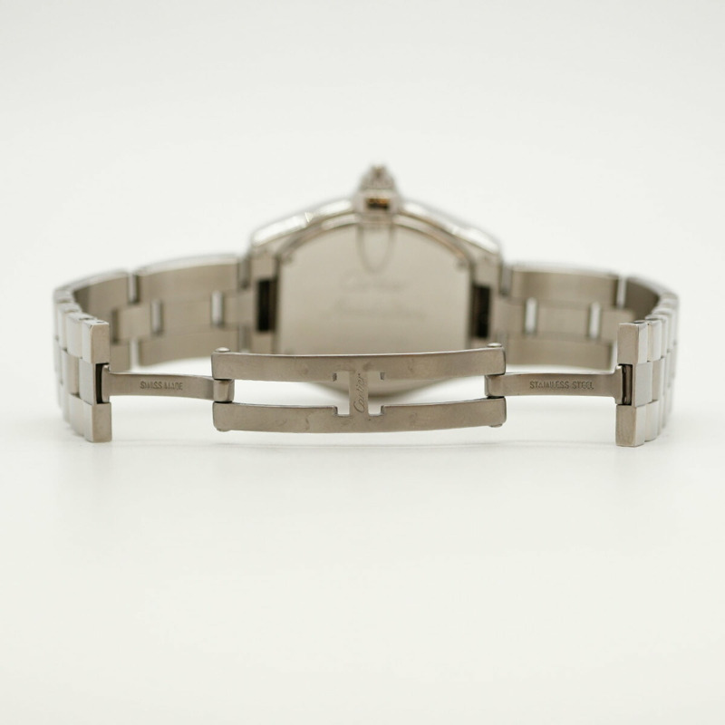 卡地亞 Roadster SM W62016V3 銀色錶盤小姐腕錶-3