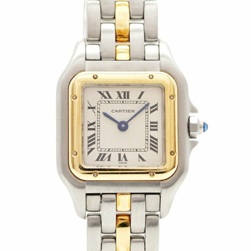 卡地亞 Panthère SM 雙色腕錶 W25029B5 象牙色錶盤 女士款-0