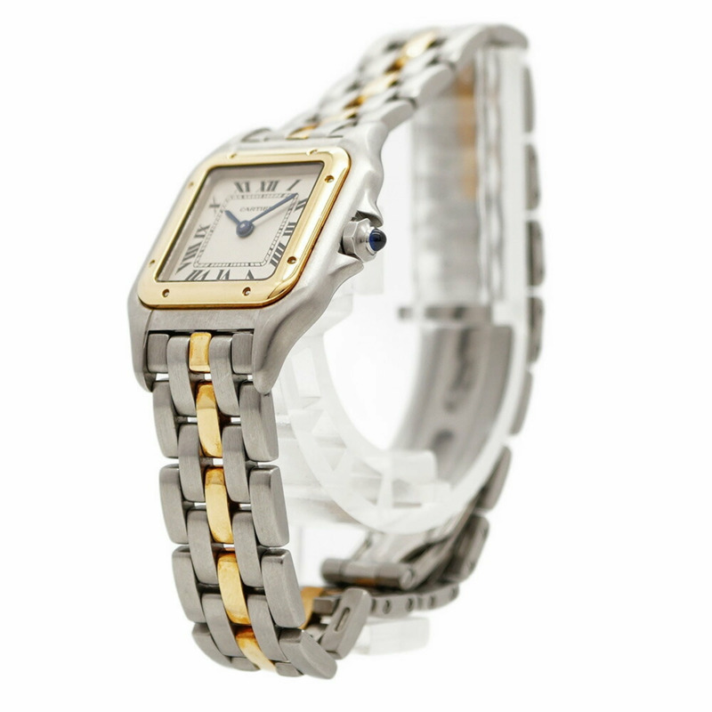 卡地亞 Panthère SM 雙色腕錶 W25029B5 象牙色錶盤 女士款-1