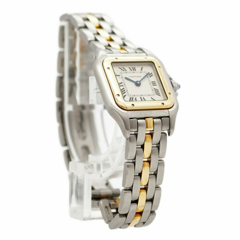 卡地亞 Panthère SM 雙色腕錶 W25029B5 象牙色錶盤 女士款-2