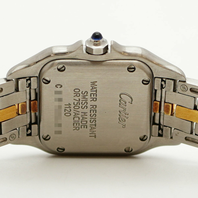 卡地亞 Panthère SM 雙色腕錶 W25029B5 象牙色錶盤 女士款-4