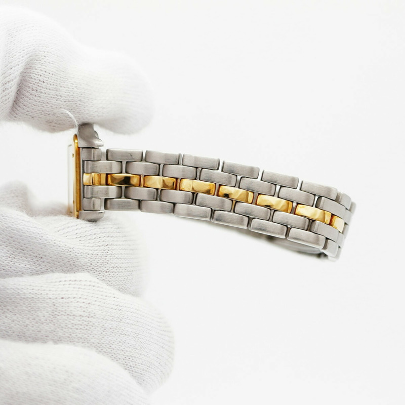 卡地亞 Panthère SM 雙色腕錶 W25029B5 象牙色錶盤 女士款-5