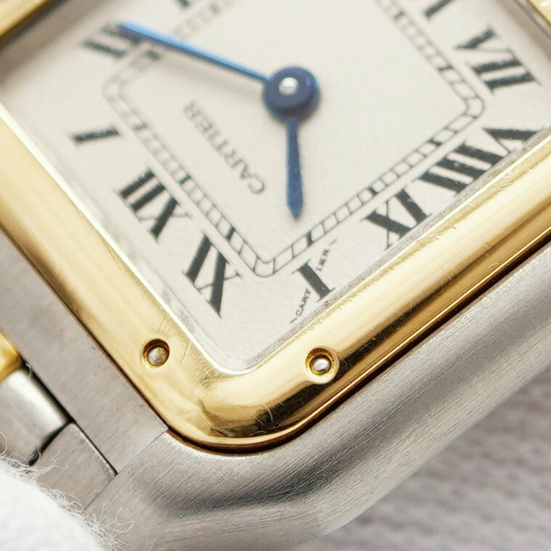 卡地亞 Panthère SM 雙色腕錶 W25029B5 象牙色錶盤 女士款-6