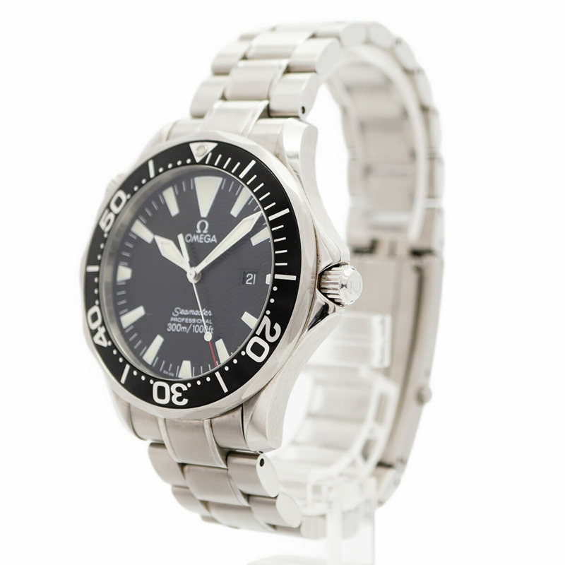 歐米茄海馬系列 2254.50 黑色錶盤男士腕錶-1