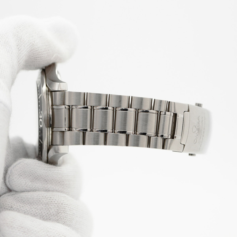 歐米茄海馬系列 2254.50 黑色錶盤男士腕錶-5