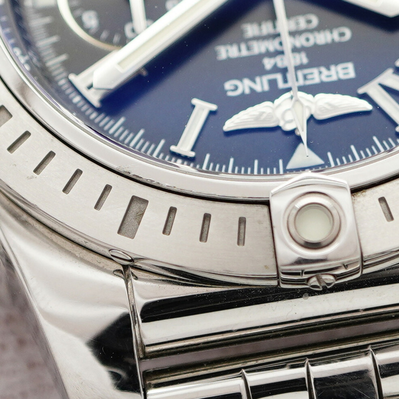 百年靈 Chronomat JSP 羅馬數位時標限量版 AB0115 黑色錶盤男士腕錶-7