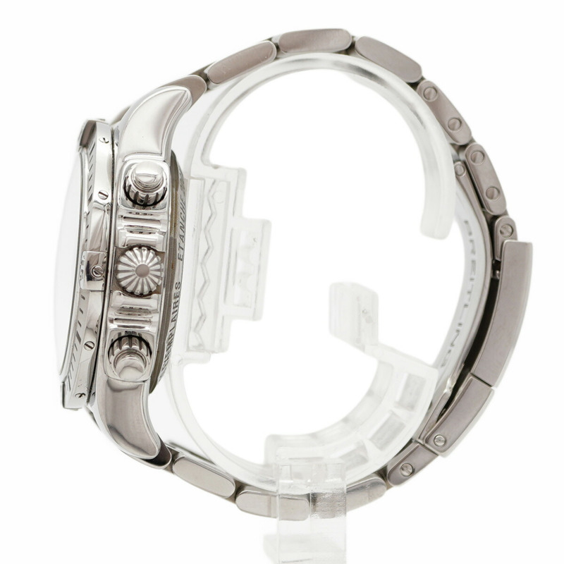 百年靈 Chronomat JSP 羅馬數位時標限量版 AB0115 黑色錶盤男士腕錶-9