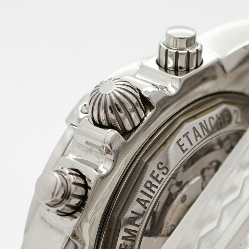 百年靈 Chronomat JSP 羅馬數位時標限量版 AB0115 黑色錶盤男士腕錶-11