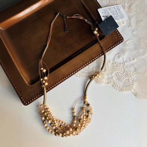 全新未使用 LANVIN 長項鏈 毛衣鏈 波希米亞風