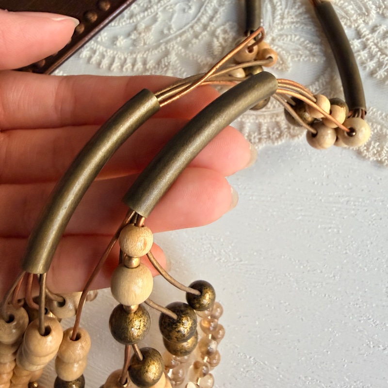 全新未使用 LANVIN 長項鏈 毛衣鏈 波希米亞風-11