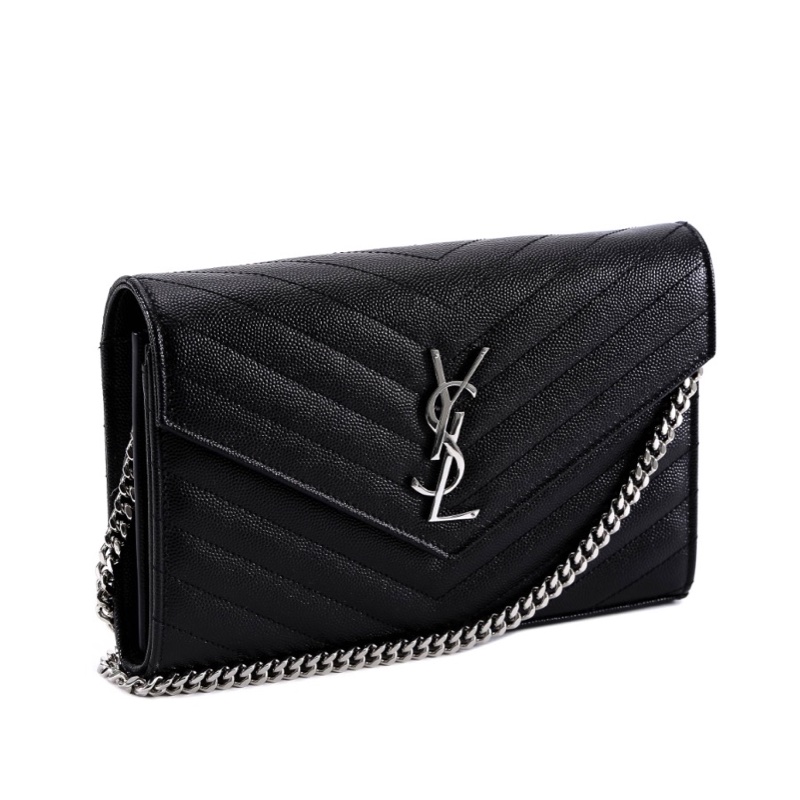 Saint Laurent 女士 CASSANDRE徽標鏈條單肩包均碼碼常規、22.5cm*4cm*14cm-1