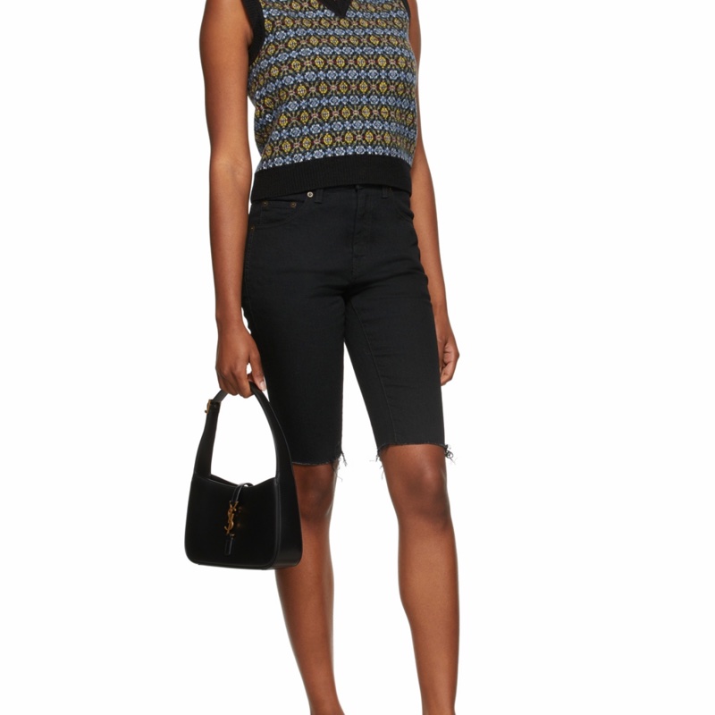 Saint Laurent 女士 LE 5 À 7光滑皮革流浪包均碼碼常規、23cm*6.5cm*16cm-5