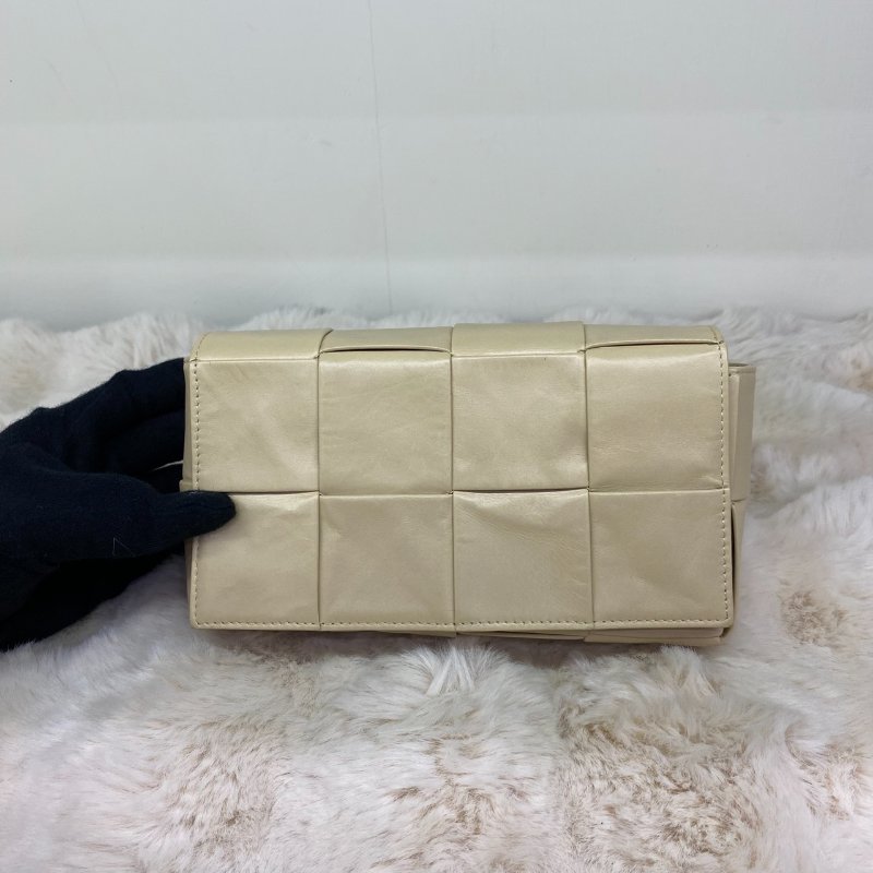 Bottega Veneta BV 編織側背方包(杏色)-6