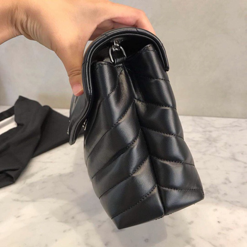 Saint Laurent 女士 LOULOU 小號Y形絎縫單肩包均碼碼小號、23cm*9cm*17cm-6