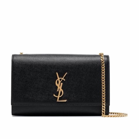 Saint Laurent 女士 KATE 粒紋壓花鏈條包均碼碼中號、24cm*5.5cm*14.5cm