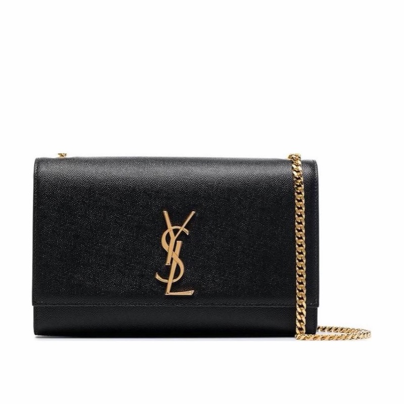 Saint Laurent 女士 KATE 粒紋壓花鏈條包均碼碼中號、24cm*5.5cm*14.5cm-0