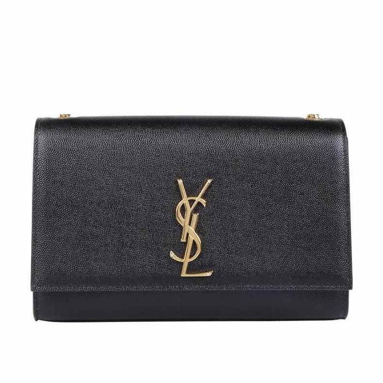 Saint Laurent 女士 KATE 粒紋壓花鏈條包均碼碼中號、24cm*5.5cm*14.5cm-1