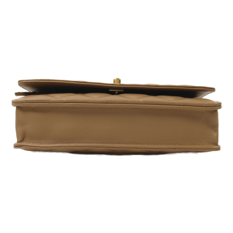 CHANEL 羊皮皮革Wallet On Chain金扣鏈帶肩背袋-3