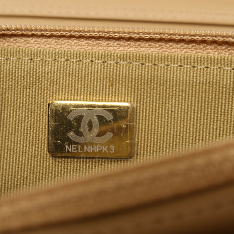 CHANEL 羊皮皮革Wallet On Chain金扣鏈帶肩背袋-7