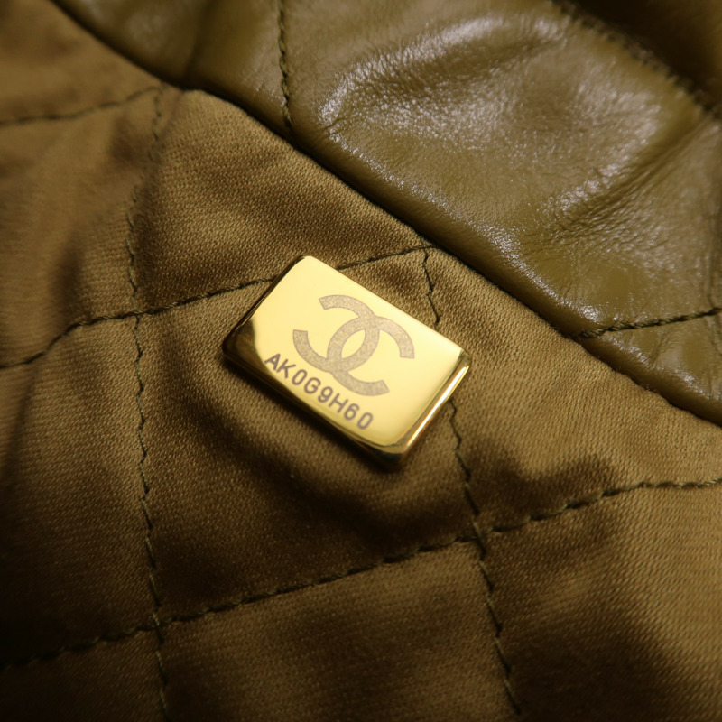 CHANEL 牛皮皮革Chanel 22 Mini金扣手挽肩背兩用袋-6