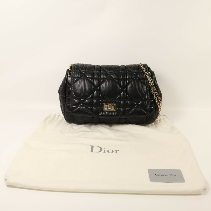 Dior 羊皮皮革Milly La Foret金扣鏈帶肩背袋-9