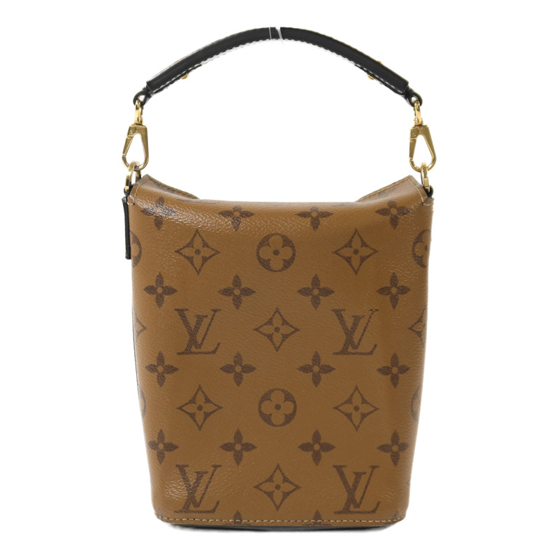 LOUIS VUITTON Monogram Reverse Bento Box BB金扣手挽肩背兩用袋-1